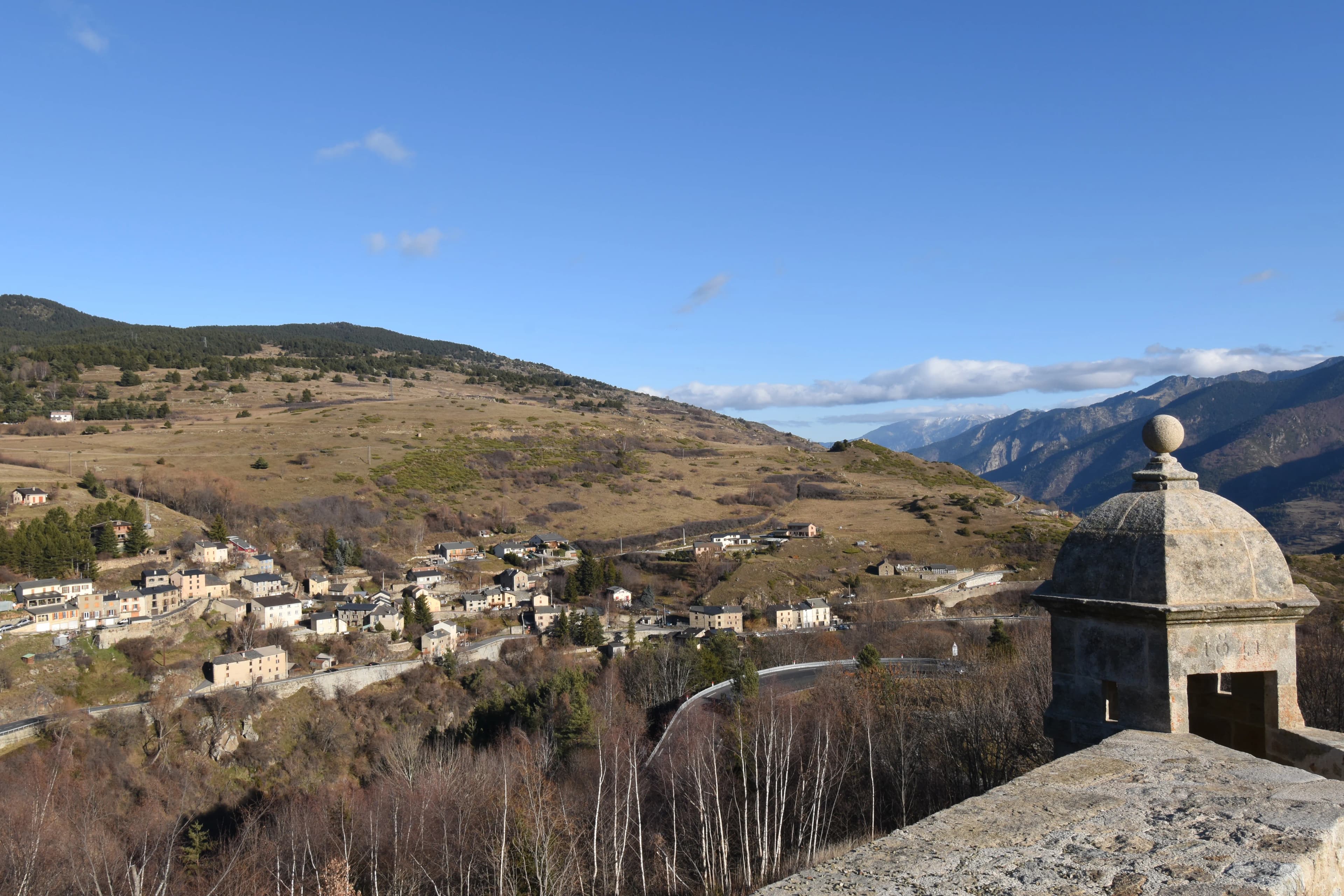 Vue aérienne de la citadelle de Mont-Louis